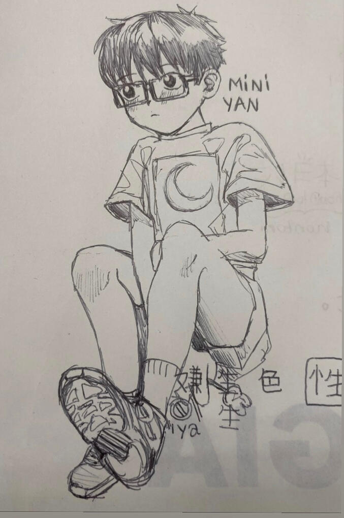 Pen sketch anime/cartoon style